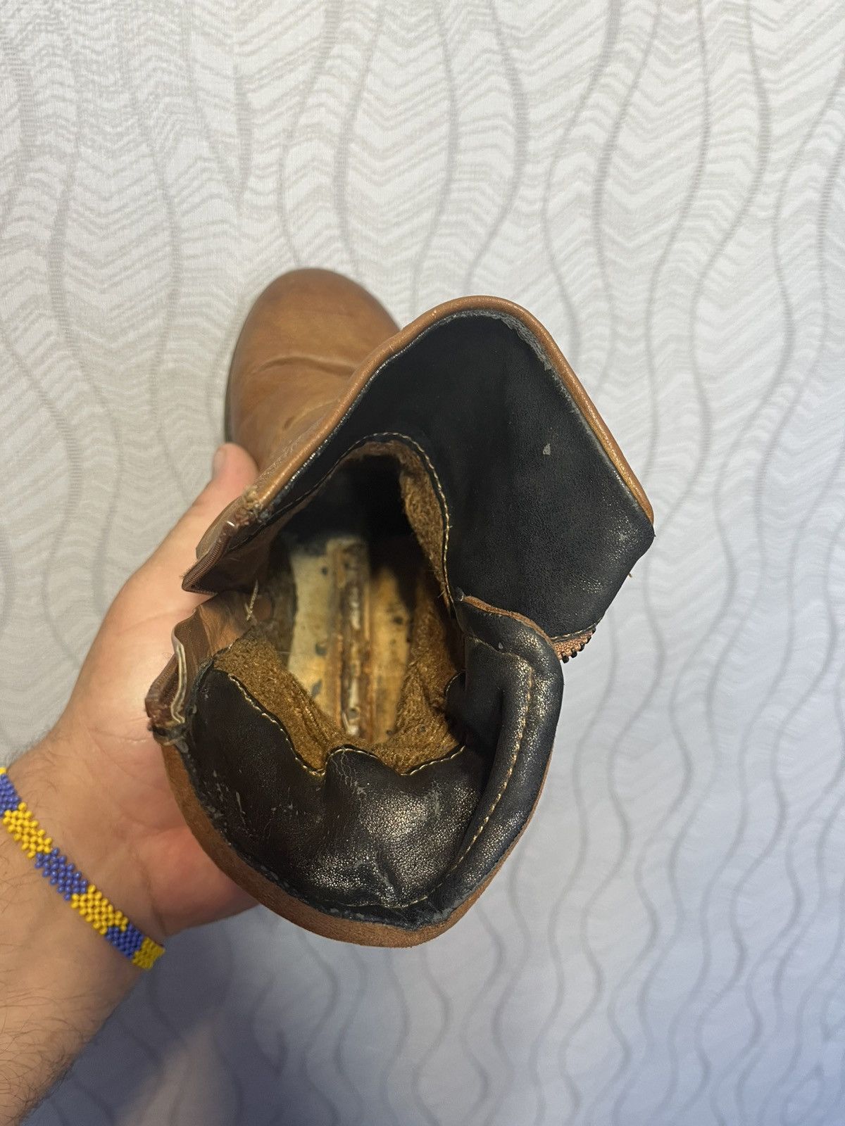 Diesel × Vintage Vintage Diesel Avant Garde Brown Ankle Boho Boots Size US 7 / IT 37 - 11 Thumbnail
