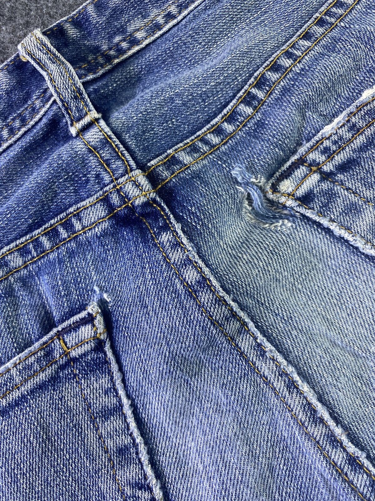 AG Adriano Goldschmied × Japanese Brand AG Adriano Goldschmied Blue Wash Denim - J941 Size 32" / US 10 / IT 46 - 17 Thumbnail
