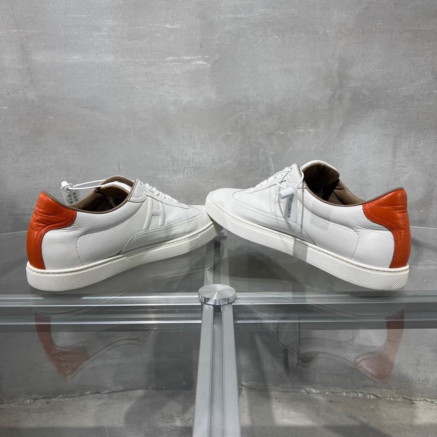 Hermes Hermes Quicker White Orange Sneakers Size 41 Size US 8 / EU 41 - 5 Thumbnail