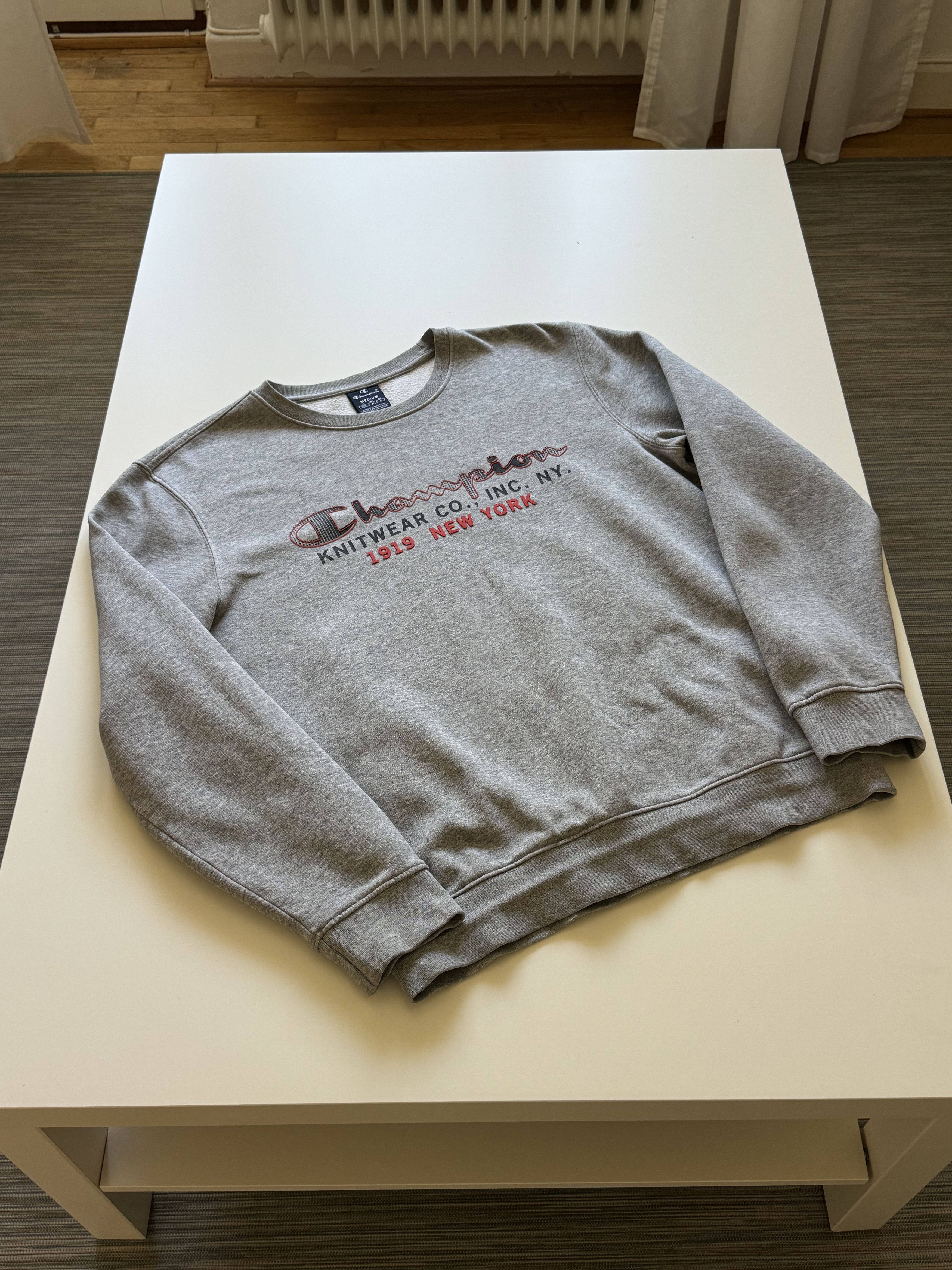 Champion × Vintage Vintage gray sweatshirt CHAMPION 1919 New York Size US M / EU 48-50 / 2 - 7 Thumbnail