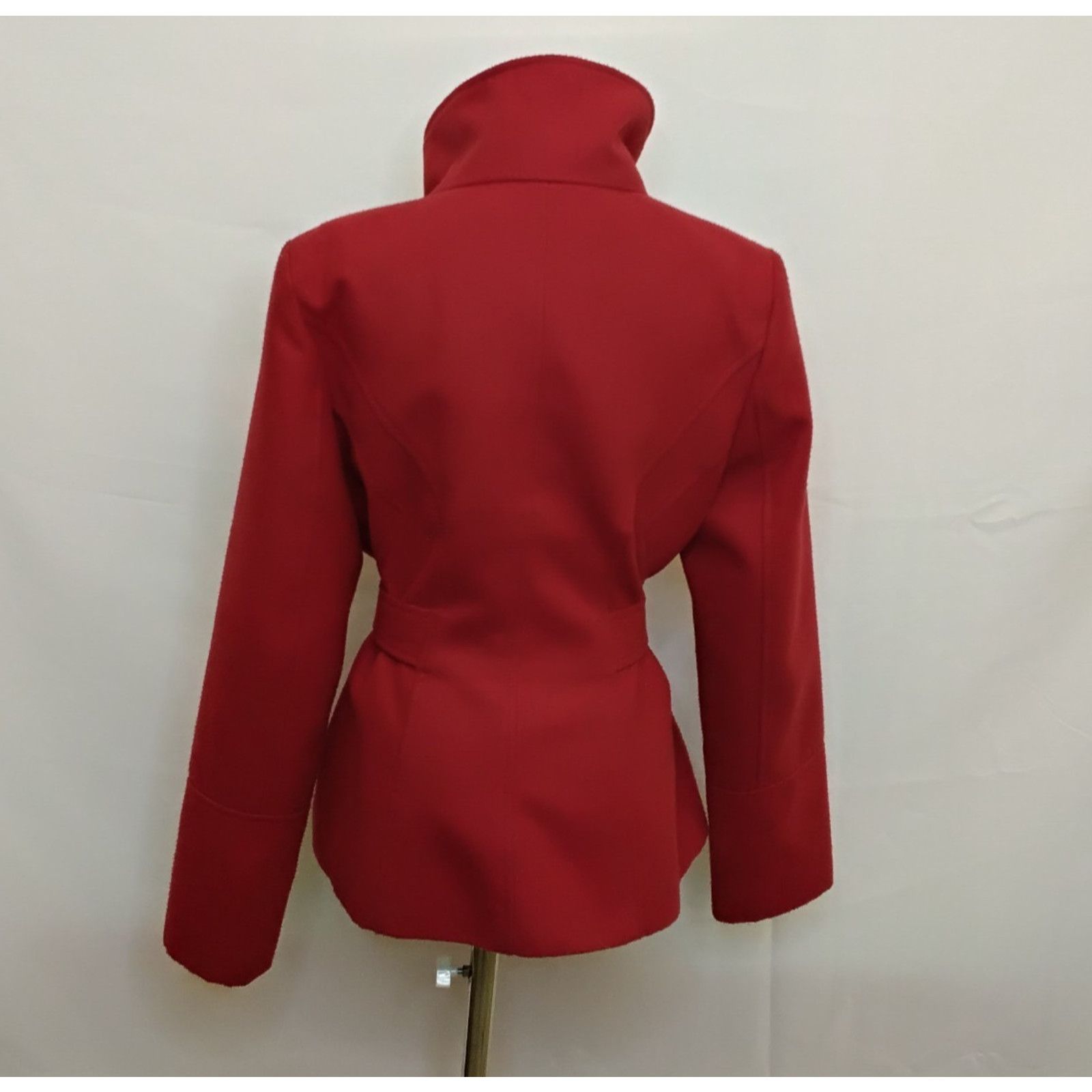 Guess Guess Peacoat Women's Large Red Vintage 2000s Belted Size L / US 10 / IT 46 - 3 Thumbnail