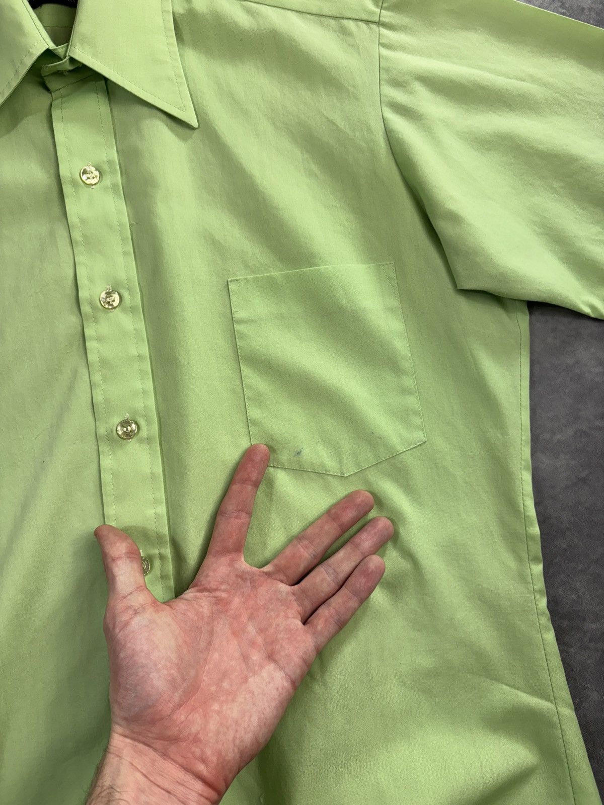 Sears 1970s Vintage Sears Shortsleeve Bowling Work Shirt 60s Size US S / EU 44-46 / 1 - 9 Thumbnail