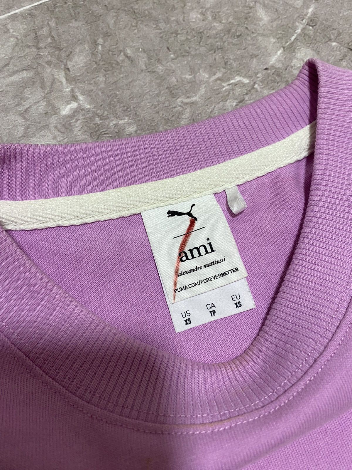 AMI × Puma Rare Puma x Ami Heart Pink Embroidered T Shirt Y2K Size XS Size US XS / EU 42 / 0 - 7 Thumbnail