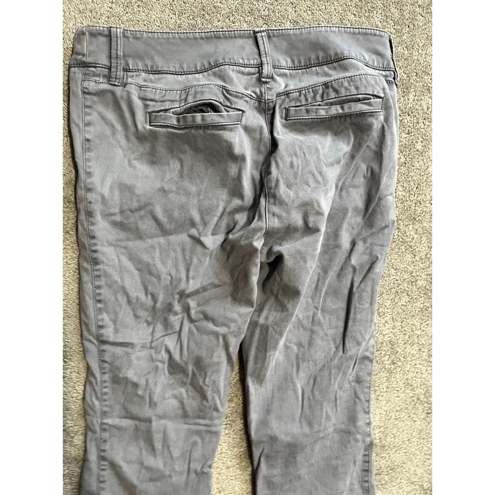 Ann Taylor Ann Taylor Loft Pants 8P Gray Marissa Skinny Ankle Petite Cotton Blend 26in Inseam Womens Size 30" / US 8 / IT 44 - 4 Thumbnail
