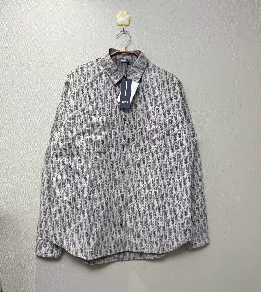 Dior DIOR Black White Logo Denim Shirt Jacket Size US XXS / EU 40 - 1 Thumbnail