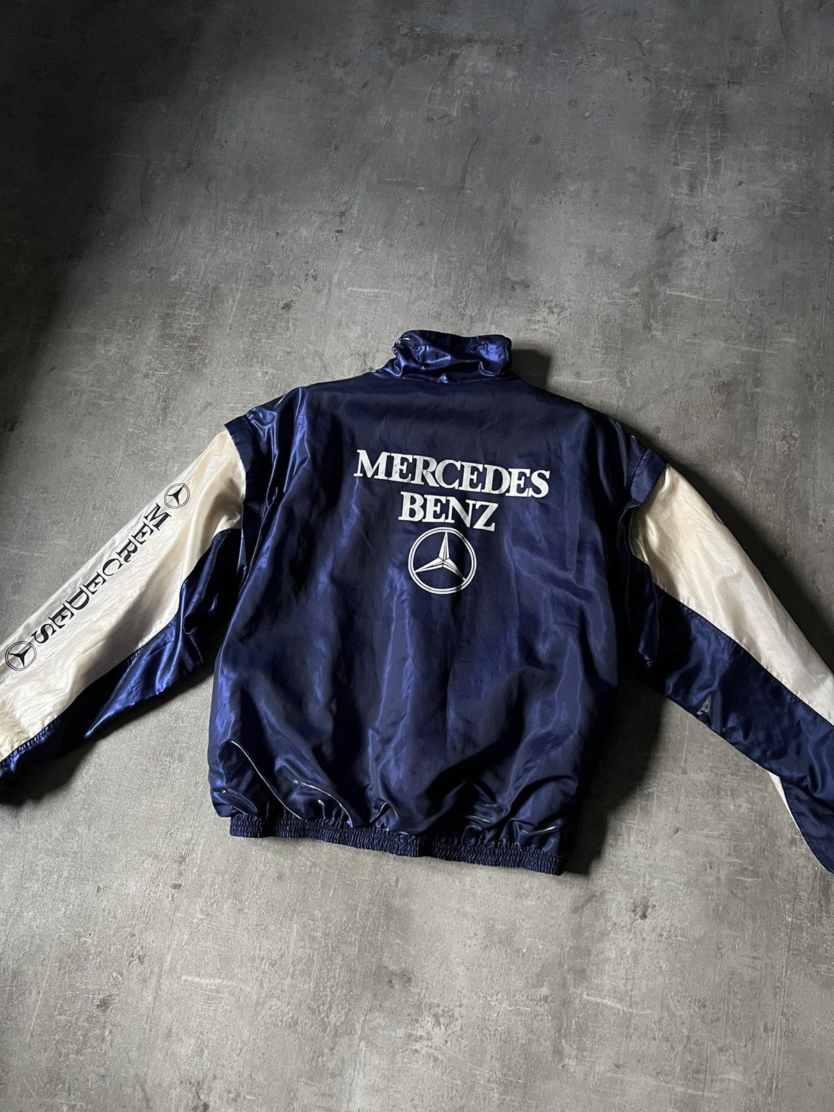 Mercedes-Benz Vintage Mercedes Benz jacket nylon 90s rare Size US XL / EU 56 / 4 - 2 Thumbnail
