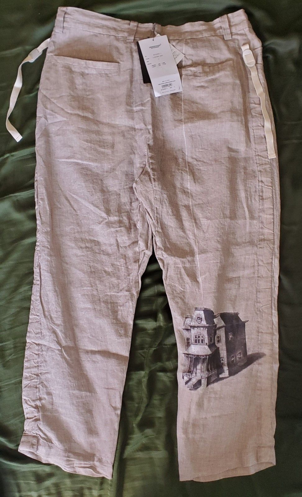 Undercover Linen Printed SS25 Lost Cloud Pants UC1E4501-1 Size US 33 - 2 Thumbnail