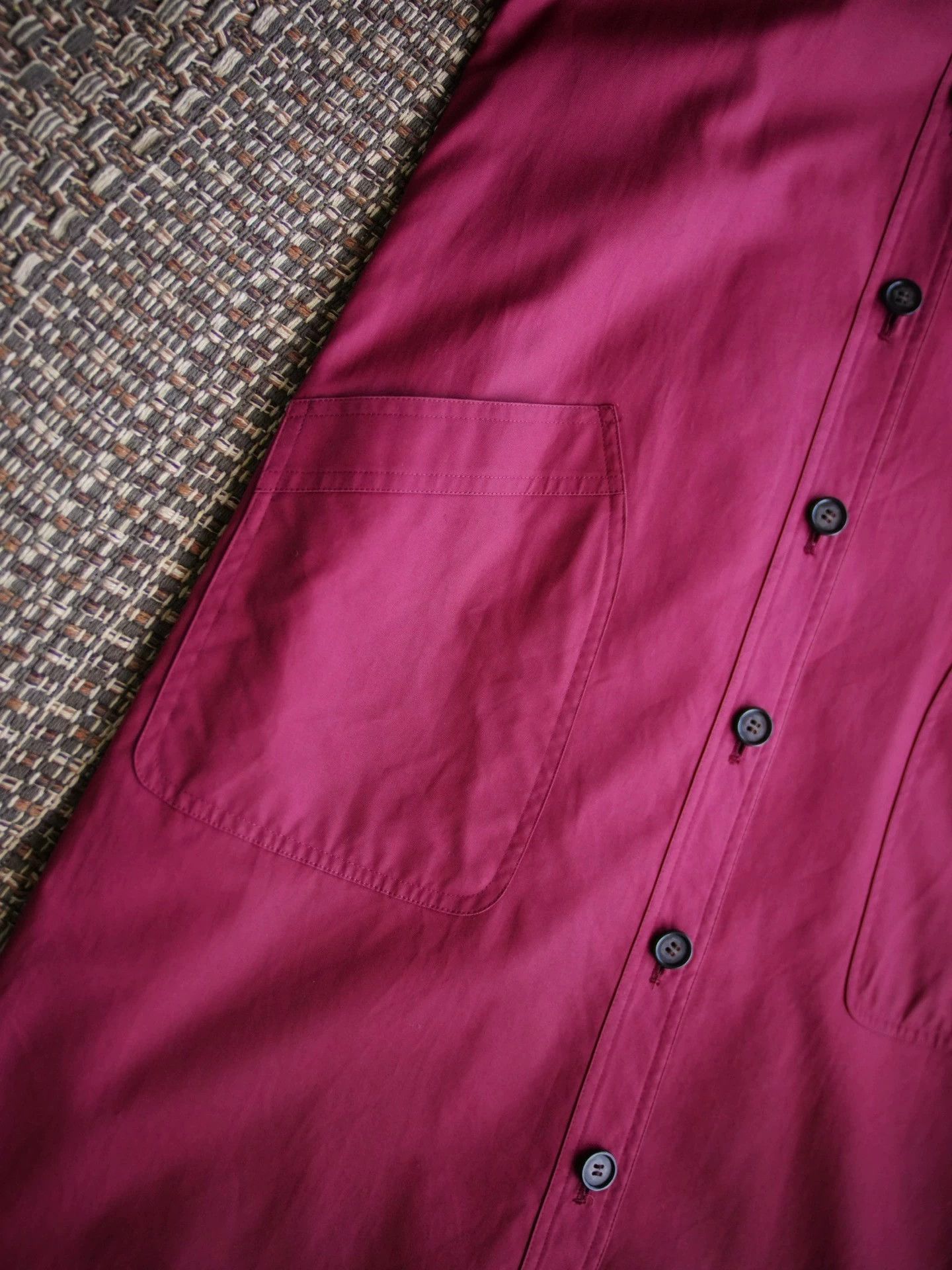 Yves Saint Laurent YSL Vintage Cotton Rust Red Hunting Trench Coat XS Size XS / US 0-2 / IT 36-38 - 4 Thumbnail