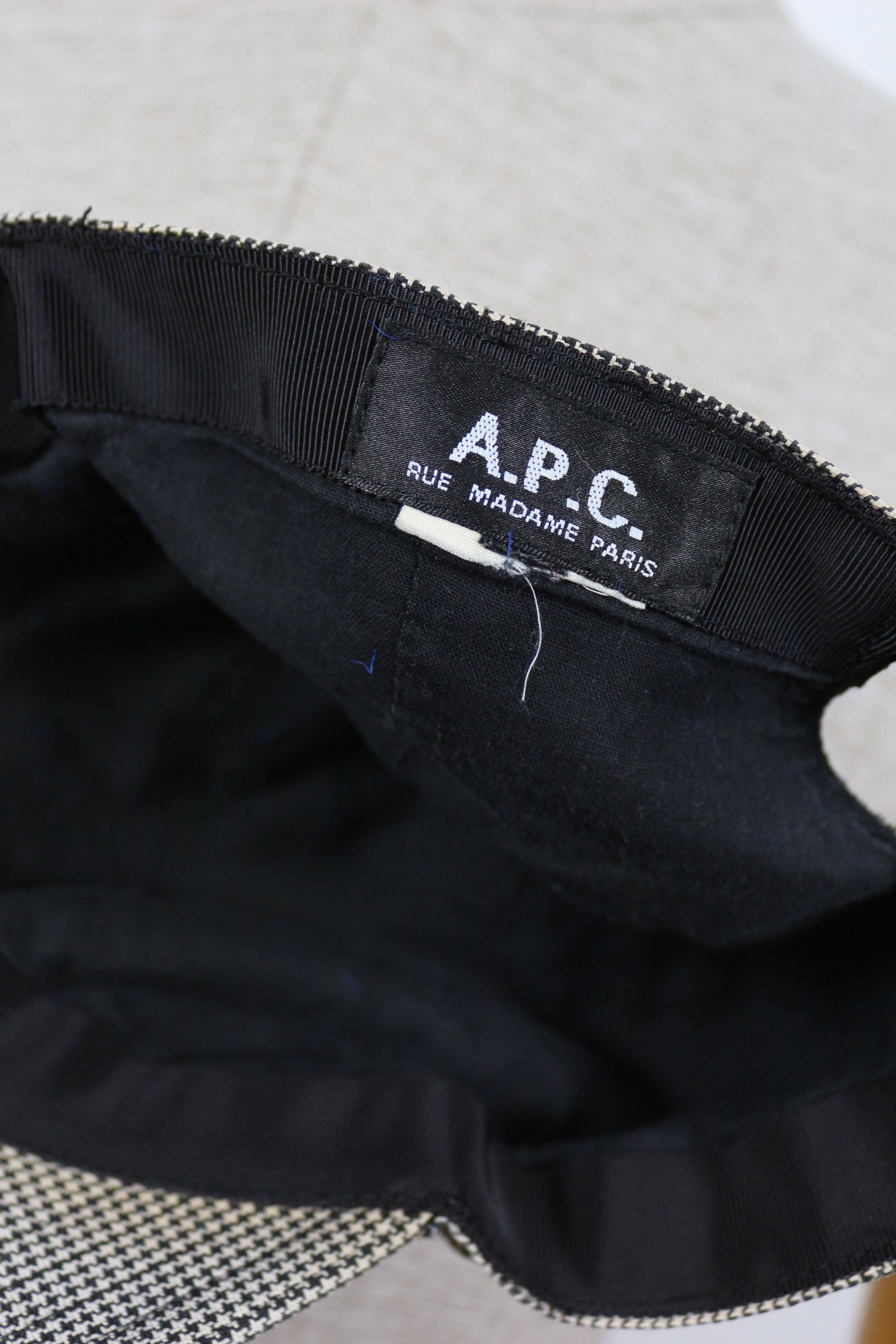 A.P.C. A.P.C. Houndstooth Knit Baseball Cap Hat Size ONE SIZE - 5 Thumbnail