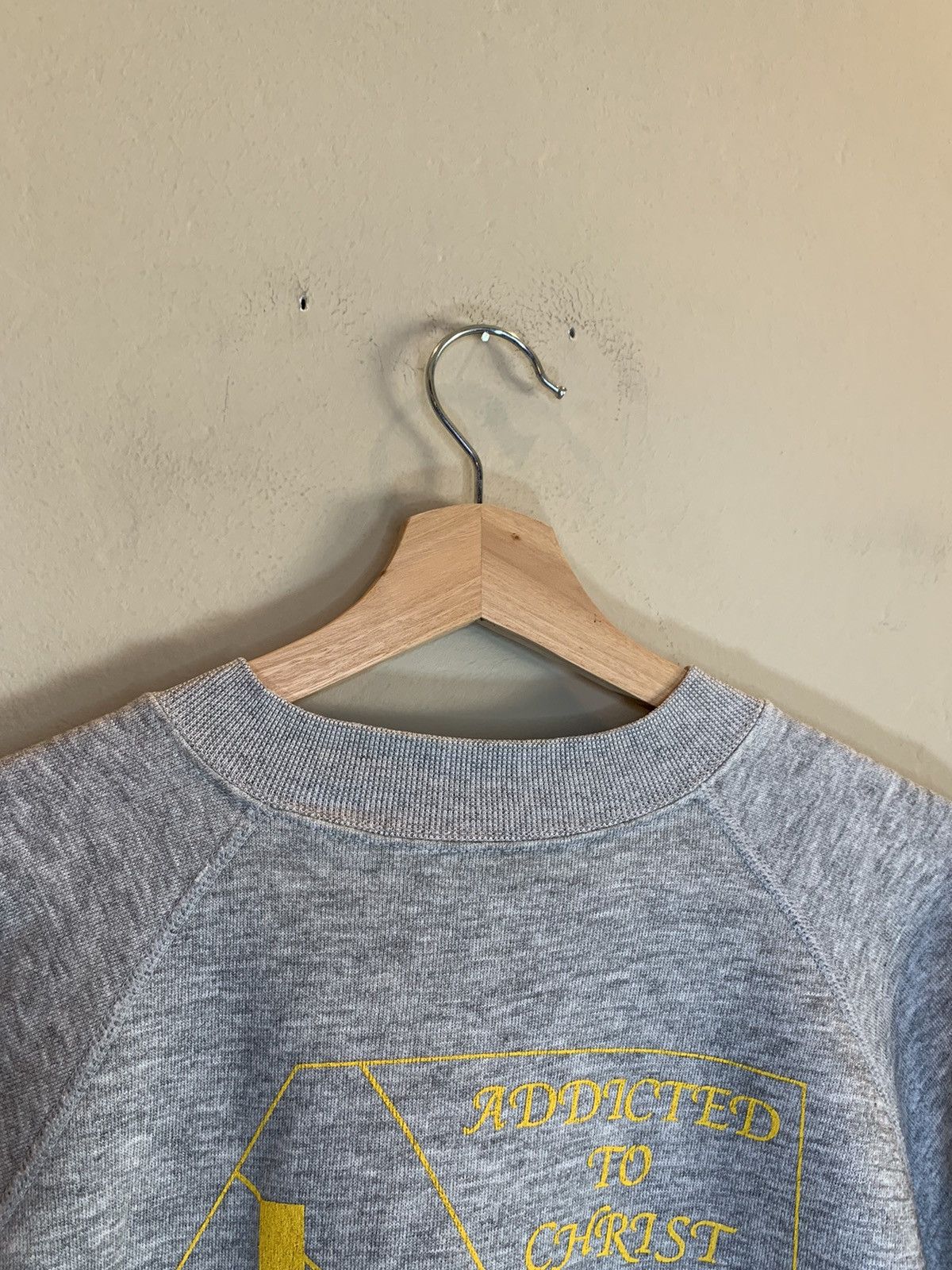 Vintage *RARE* Vintage 70’s Addicted To Christ Jesus Sweatshirt Size US M / EU 48-50 / 2 - 6 Thumbnail
