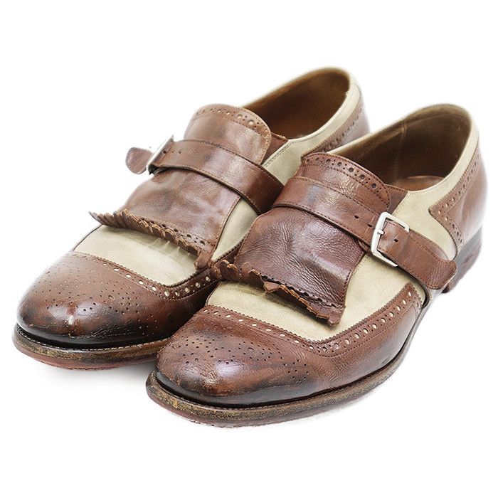 Church's Church's Church's Shanghai Leather Brogue Loafers Leather Shoes DUTY FREE for USA Size ONE SIZE - 1 Thumbnail