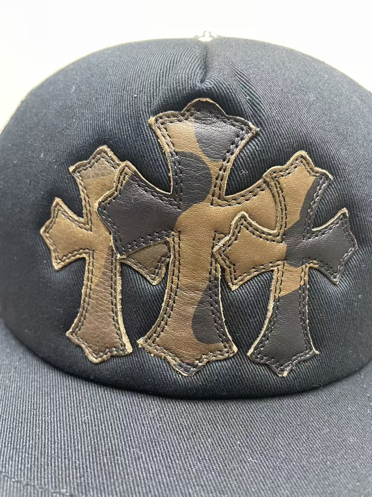 Chrome Hearts Chrome Hearts Camouflage Cross Leather Patch Baseball Cap Size ONE SIZE - 7 Thumbnail