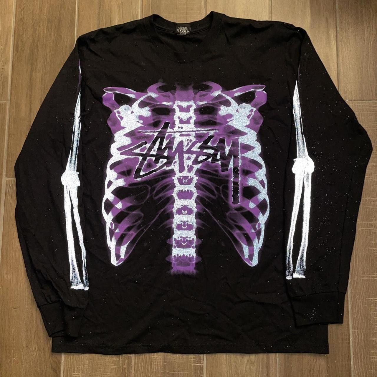 期間限定価格商品 3M Cage Rib Stussy Stussy Reflective t Sleeve Long Bones トップス