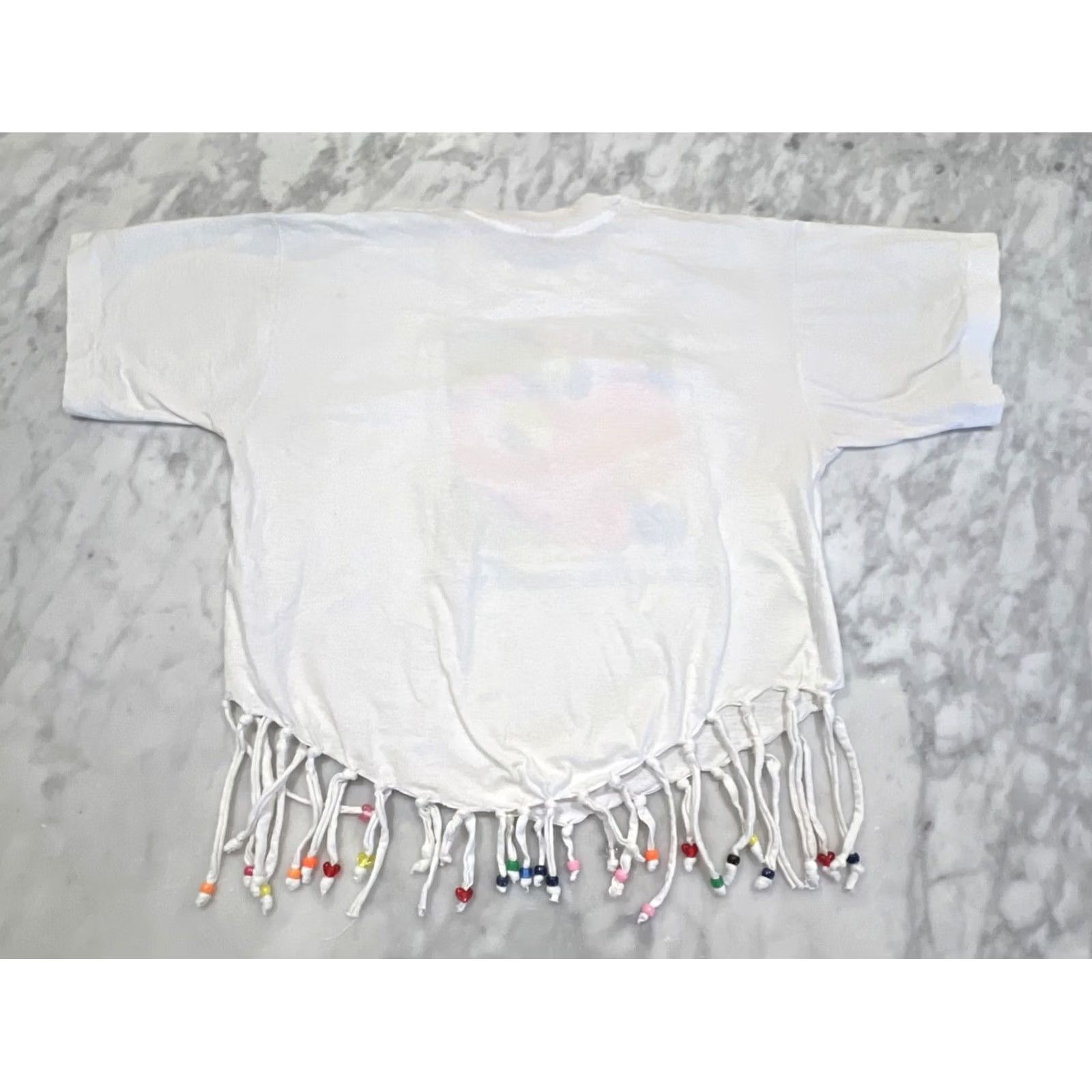 Vintage VINTAGE St Maarten T Shirt M Fringe Beaded Neon Parrots Single Stitch Women’s Size M / US 6-8 / IT 42-44 - 5 Thumbnail