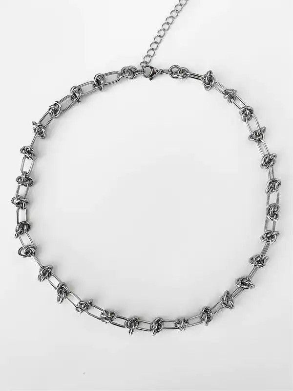 Jewelry × Vintage Punk Rock Thorns Knot Chains Choker Necklace Size ONE SIZE - 3 Thumbnail