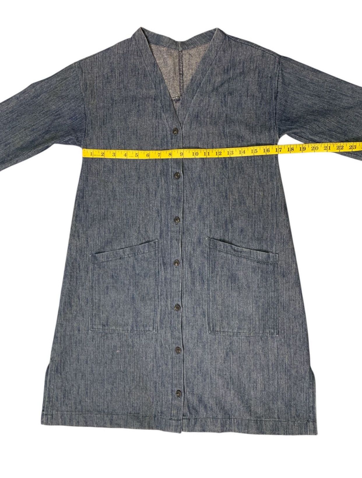 Japanese Brand Rare Design Vintage Soft Denim Button Up Cardigans Size M / US 6-8 / IT 42-44 - 6 Thumbnail