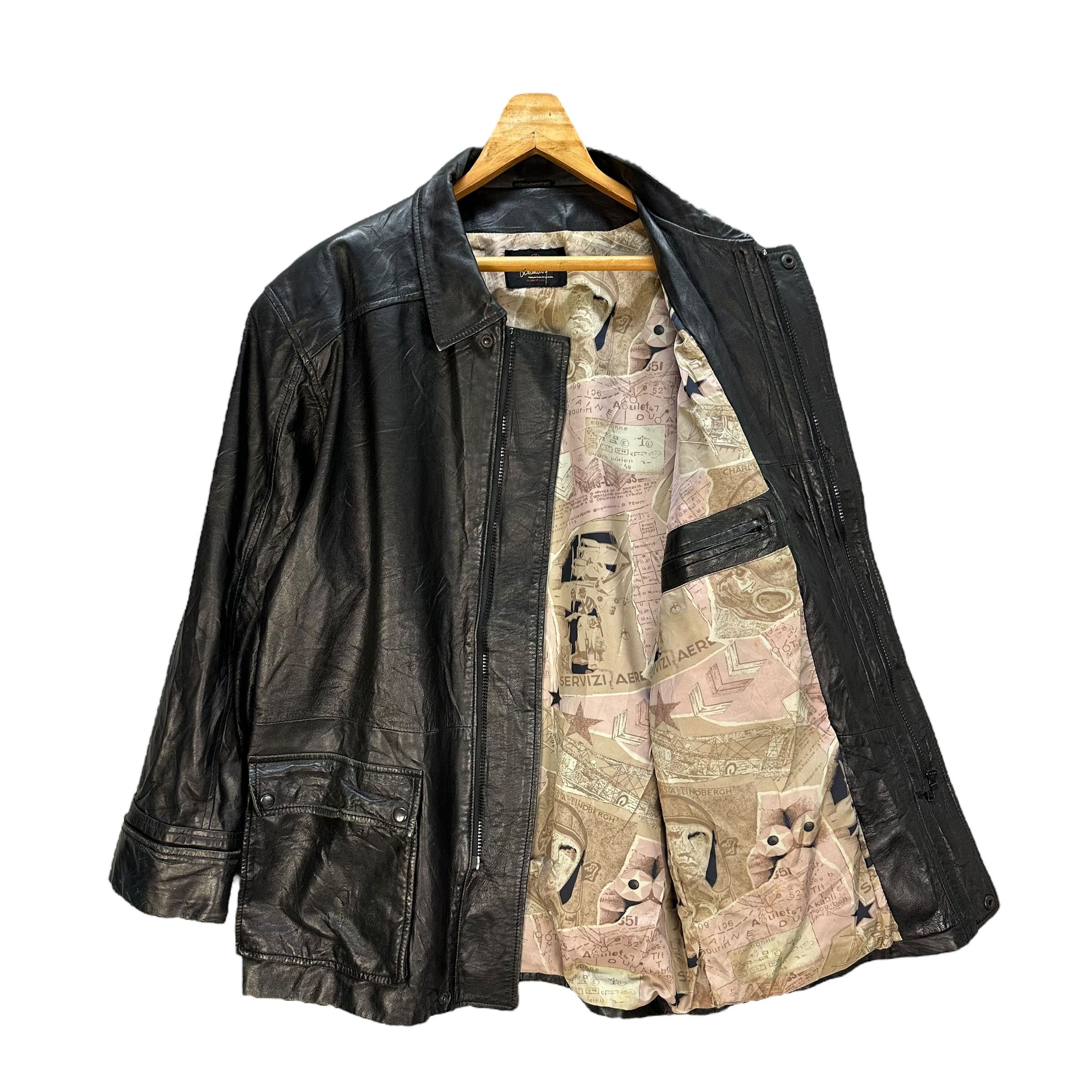 ALAIN DELON ALAIN DELON Made in Italy Pure Leather Jacket #A54-1242 Size US M / EU 48-50 / 2 - 12 Thumbnail