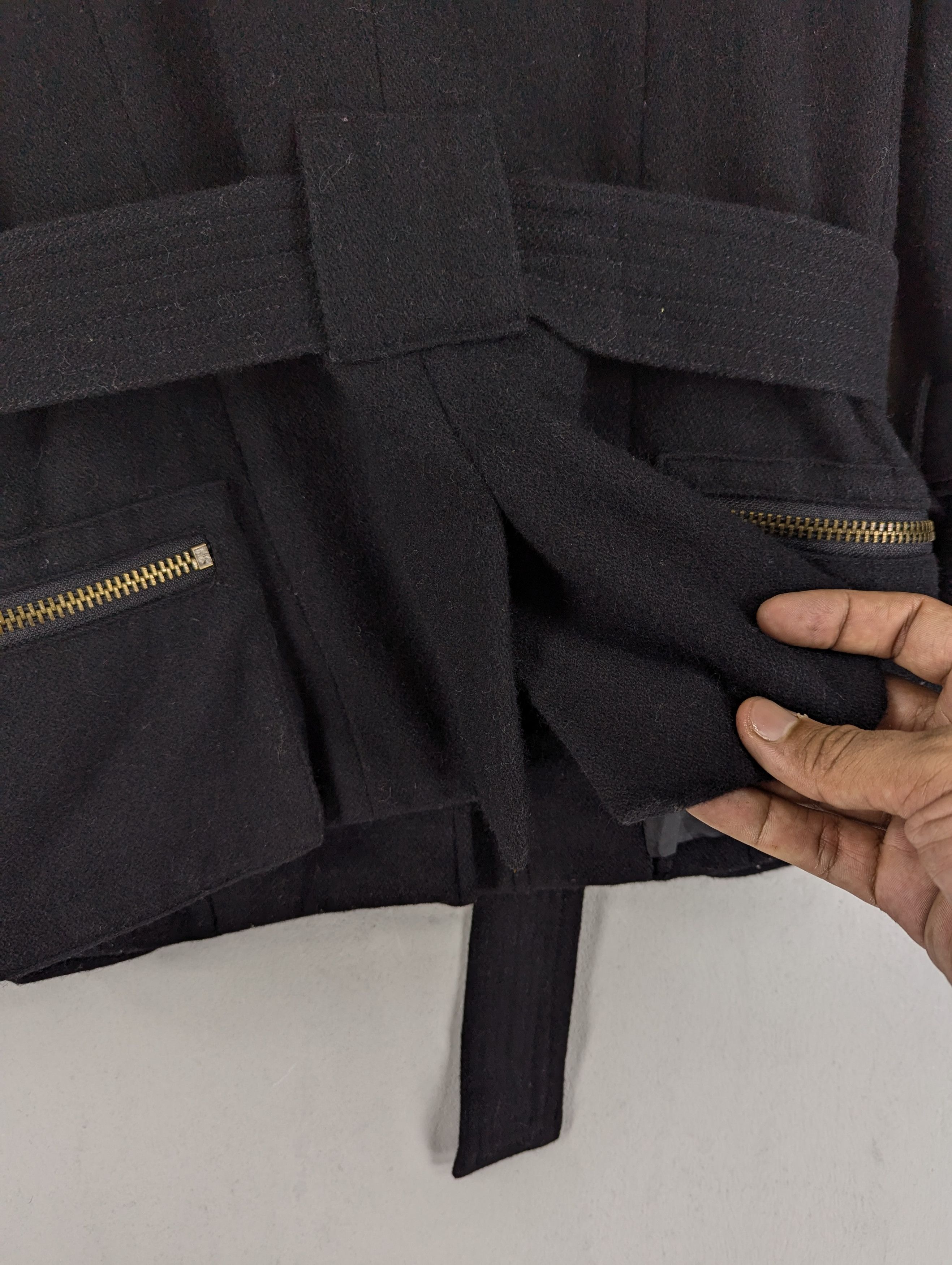 GOA G.O.A Military Style Wool Coat Jacket With Belted Size S / US 4 / IT 40 - 15 Thumbnail