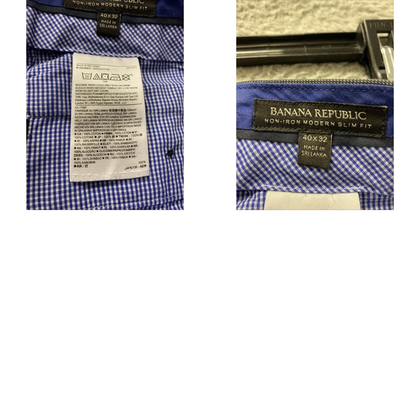 Banana Republic BANANA REPUBLIC Chino Pants Mens 40x32 Gray Slim Straight Size US 40 / EU 56 - 8 Thumbnail