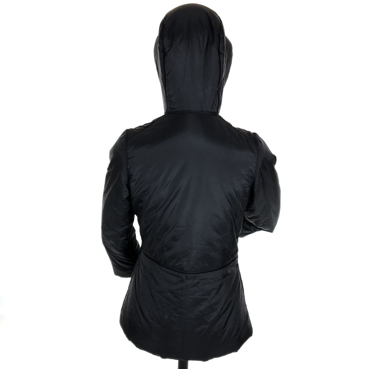 Jean Paul Gaultier Junior GAULTIER Logo Black Polyester Parka Puffy Coat Full-Zip Jacket Size XXS / US 00 / IT 34 - 4 Thumbnail