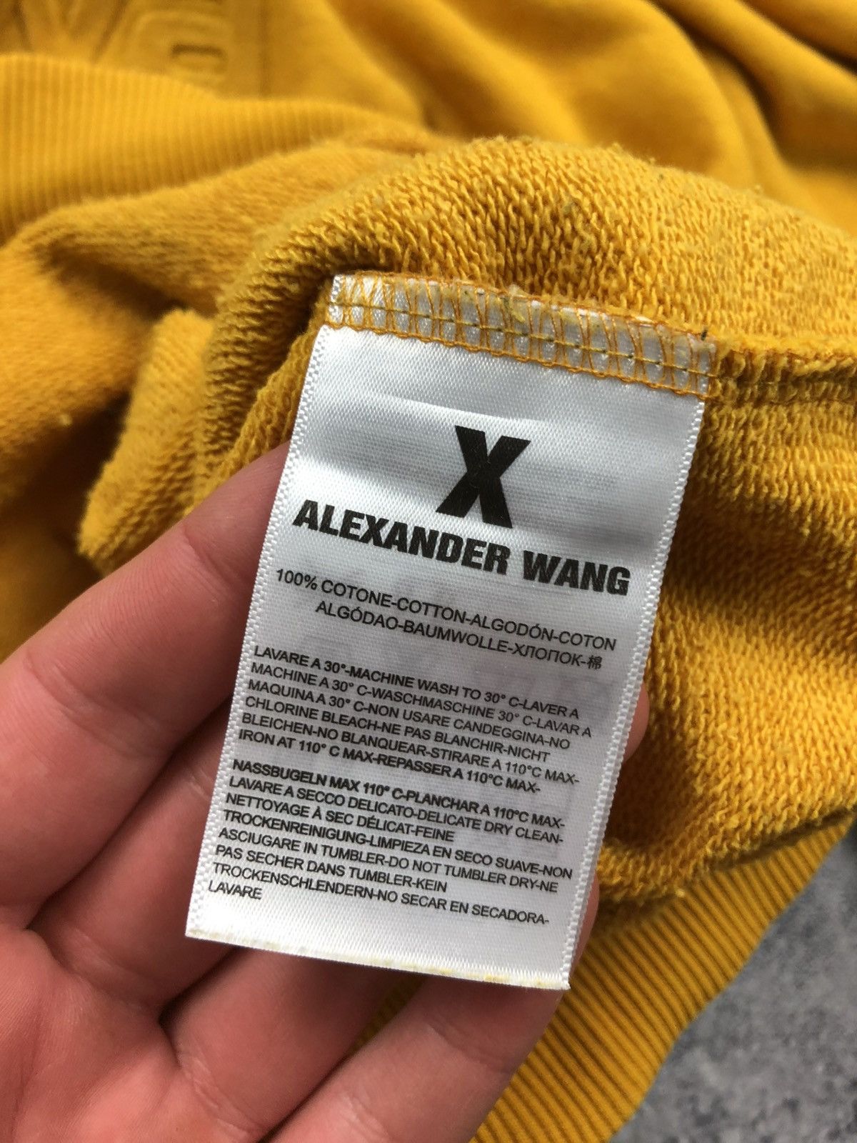 Alexander Wang ALEXANDER WANG Hype Centre 3D Logo Streetwear Hoodie Yellow Size M / US 6-8 / IT 42-44 - 8 Thumbnail