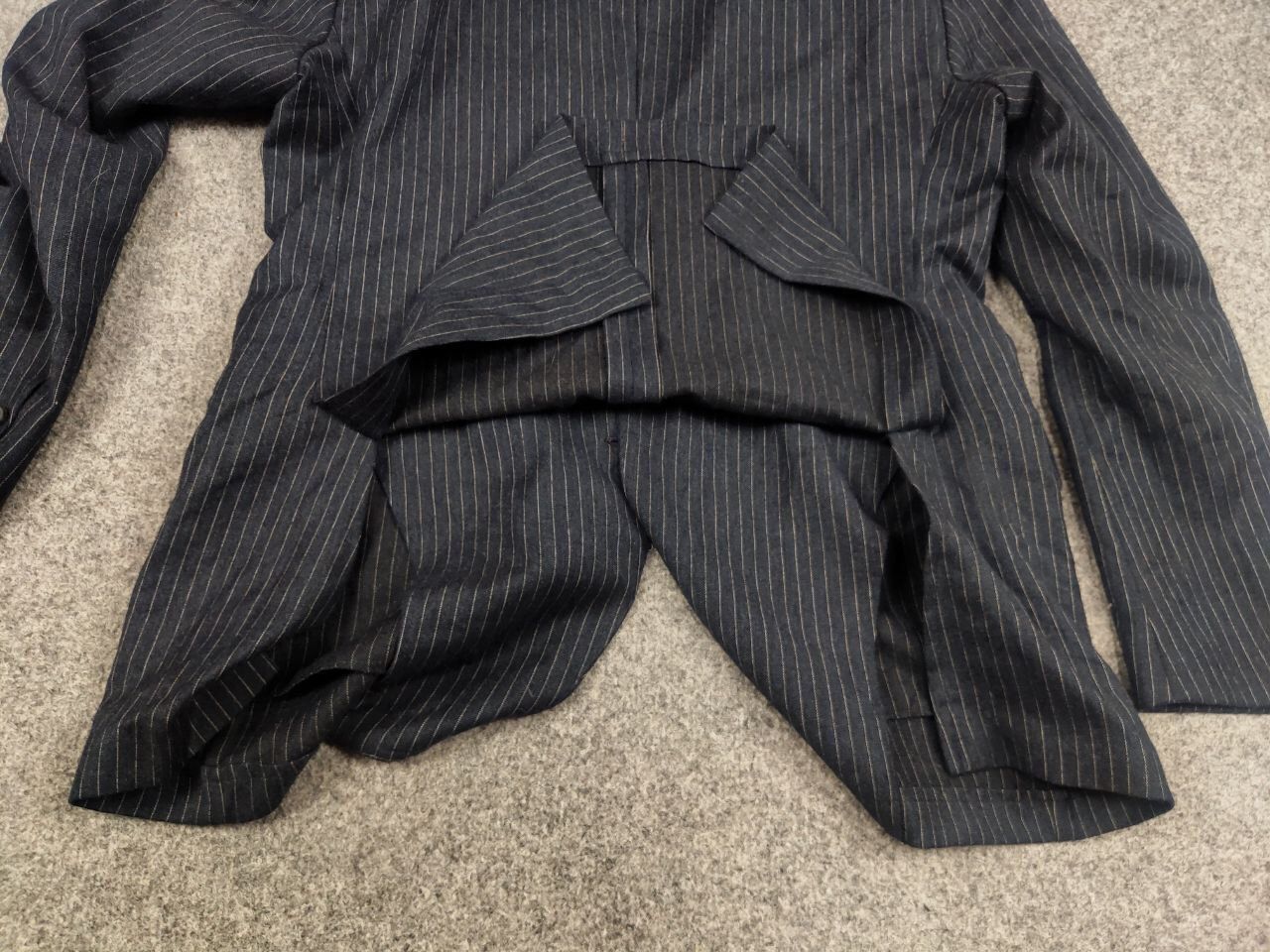 Other 0909 Fatto in Italy Design Blue Striped Blazer Jacket Size US M / EU 48-50 / 2 - 16 Thumbnail