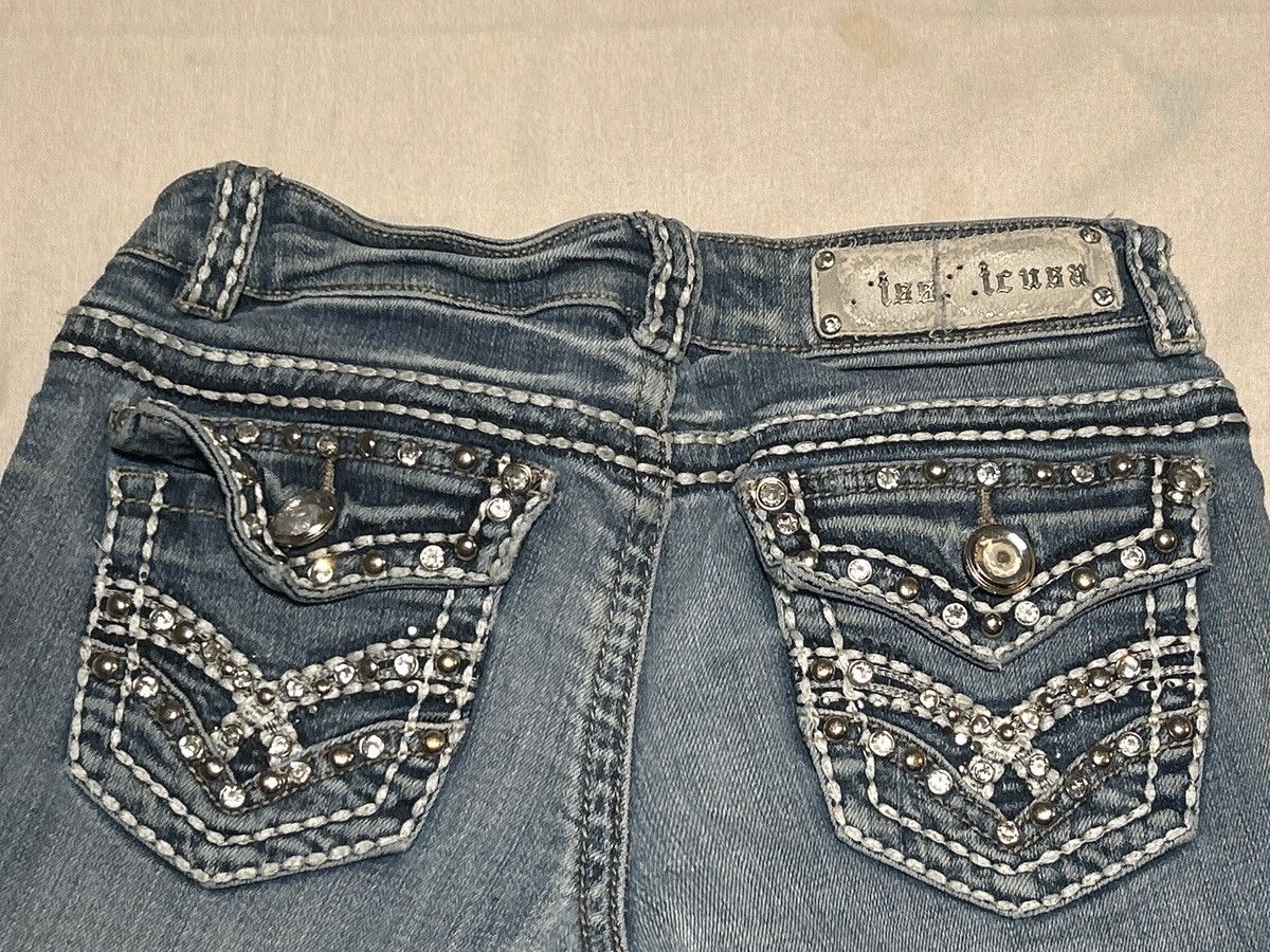 Other Blue Denim White Stitched Bootcut Jeans Size 25" / US 0 / IT 36 - 5 Thumbnail