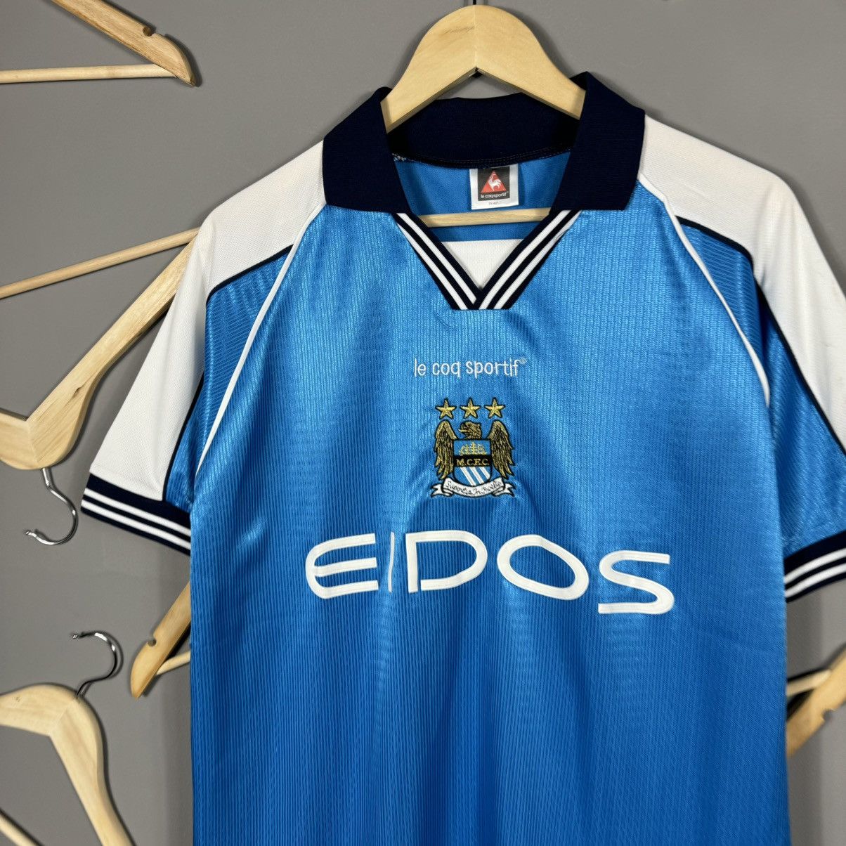 Vintage Vintage 1999 Manchester City Blokcore Jersey Size US M / EU 48-50 / 2 - 5 Thumbnail