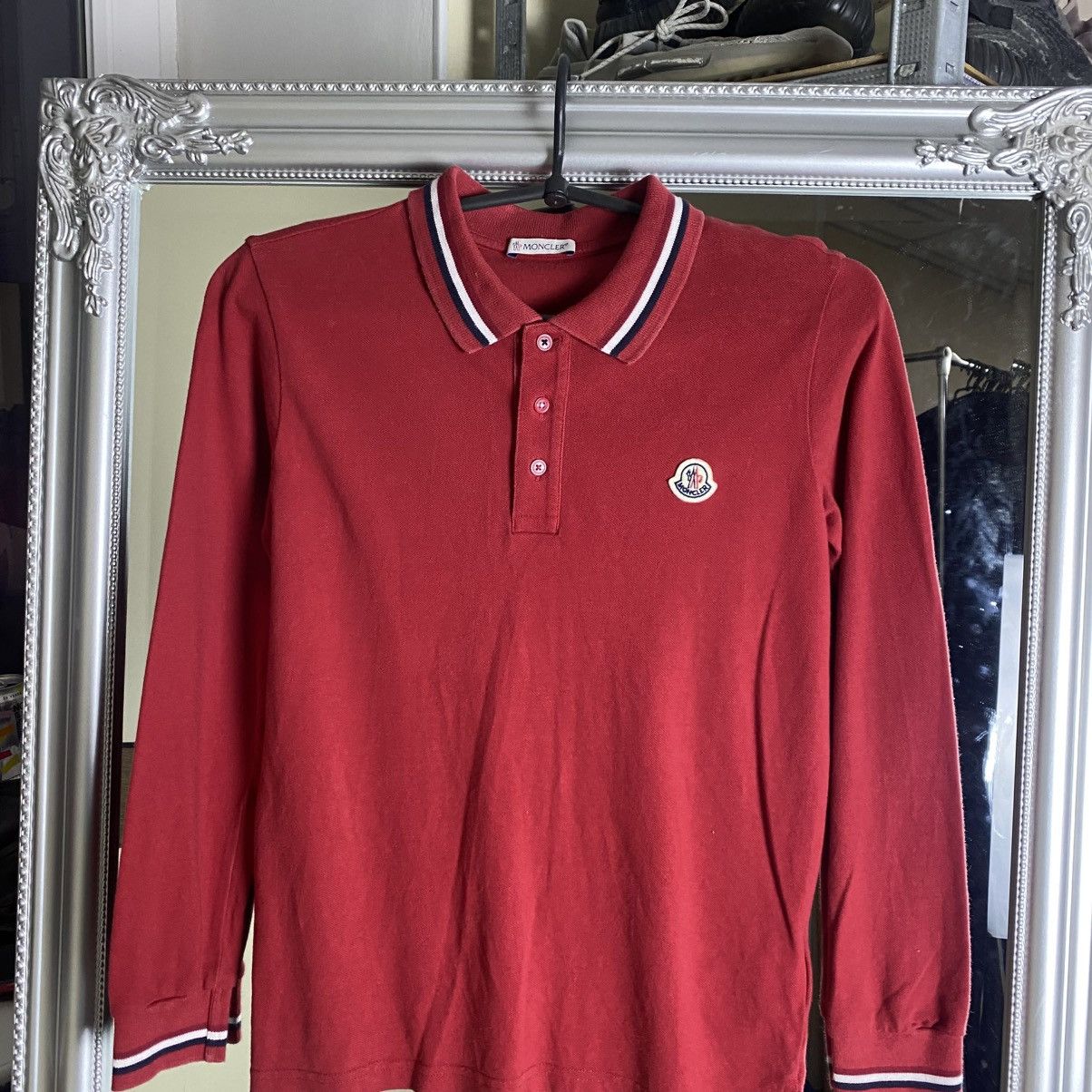 Moncler Moncler Long Sleeve Polo T-shirt Slim-Fit Size US XS / EU 42 / 0 - 2 Thumbnail