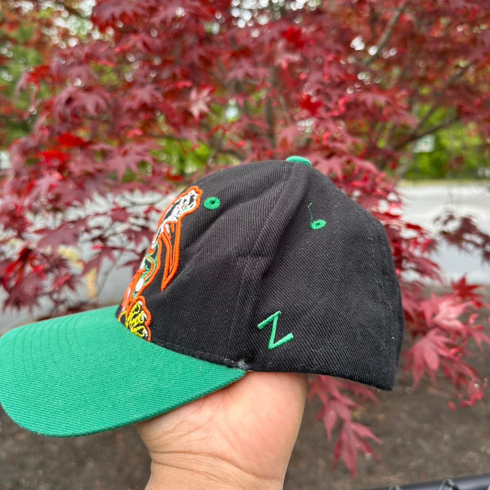 Vintage Vintage Miami Hurricanes SnapBack Hat Size ONE SIZE - 3 Thumbnail