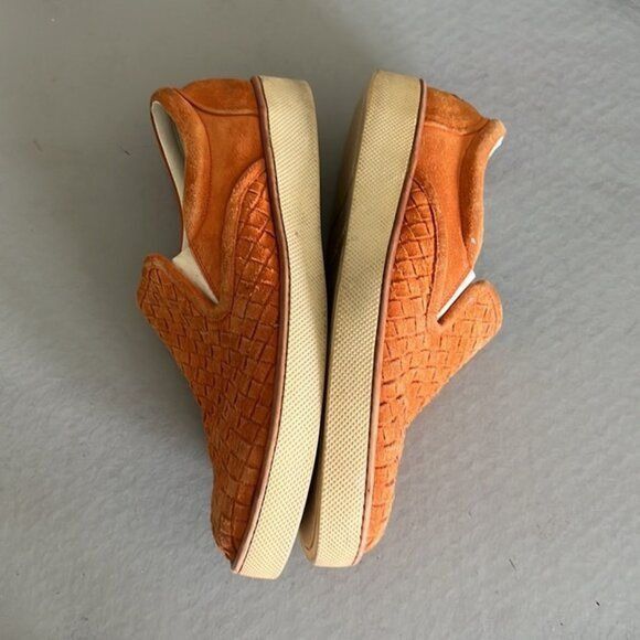 Bottega Veneta Bottega Veneta Orange Intrecciato Suede Dodger Skateboard Sl Size US 7 / EU 40 - 5 Thumbnail