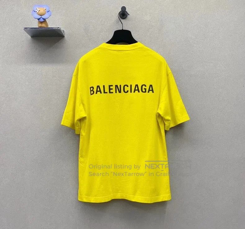 Balenciaga Balenciaga Yellow Logo Print T-shirt. Size US XXS / EU 40 - 2 Thumbnail