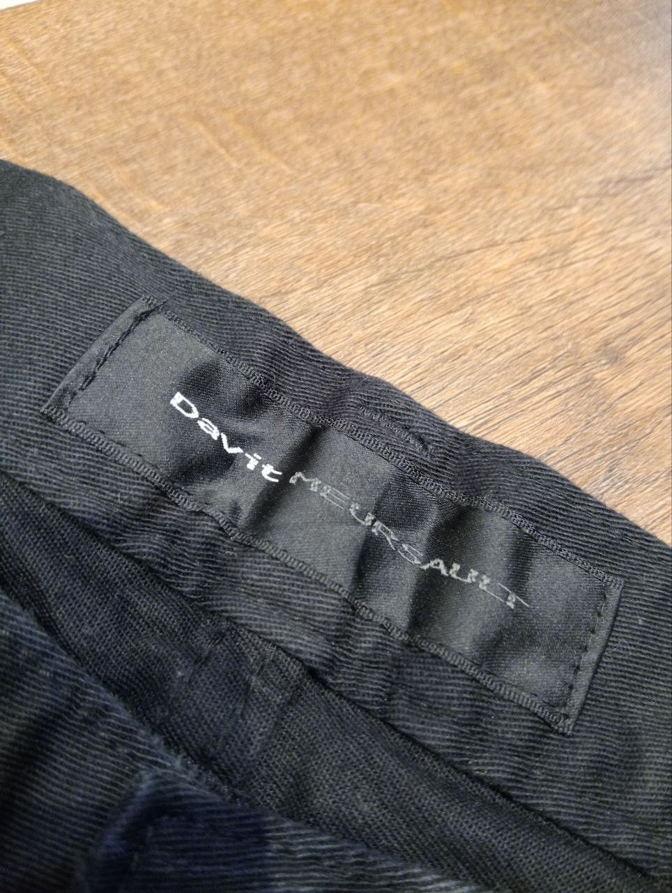 Davit Meursault Japan DAVIT MEURSAULT JAPAN BLACK STRETCH PANTS Size US 33 - 6 Thumbnail