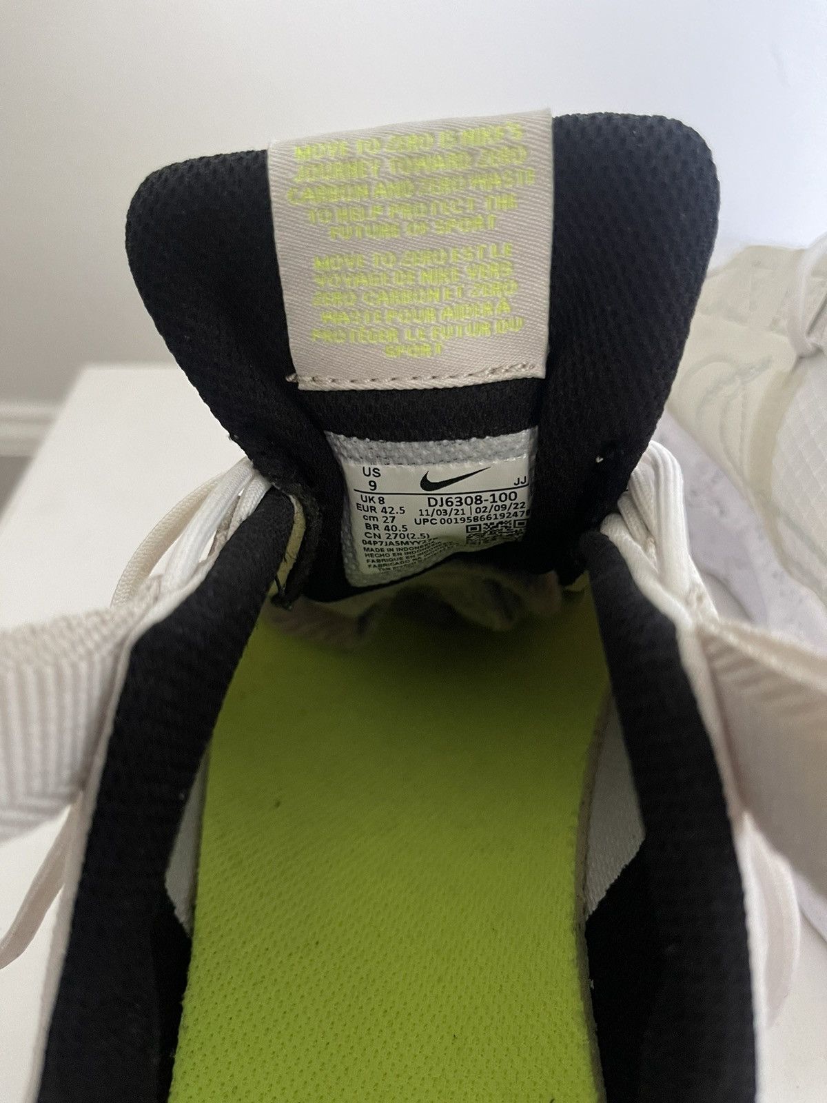 Nike Nike Crater Impact White Platinum Size US 8 / EU 41 - 6 Thumbnail