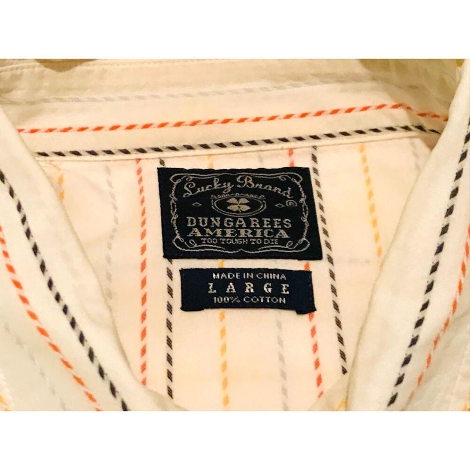 Lucky Brand Vintage Lucky Brand Dungarees America Men's Shirt Cotton L Size US L / EU 52-54 / 3 - 4 Thumbnail