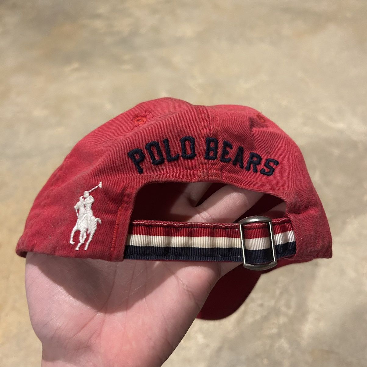 Polo Ralph Lauren × Vintage Rare Vintage Polo Ralph Lauren Polo Bear Script Baseball Cap Size ONE SIZE - 6 Thumbnail