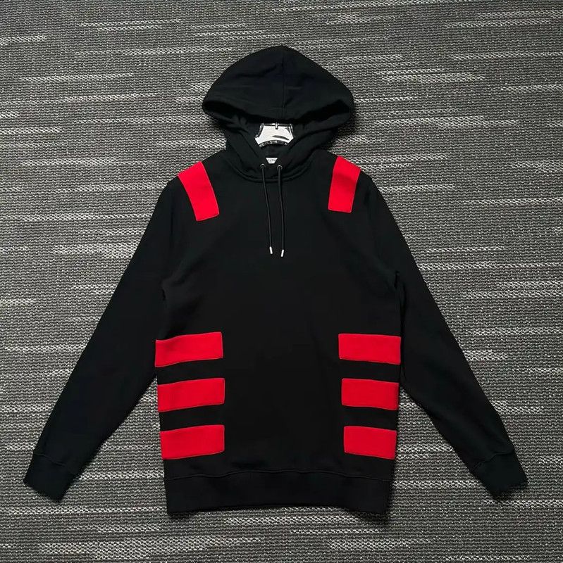 Givenchy Givenchy Black Cotton Striped Long Sleeve Hoodie 0089 Size US XS / EU 42 / 0 - 1 Thumbnail