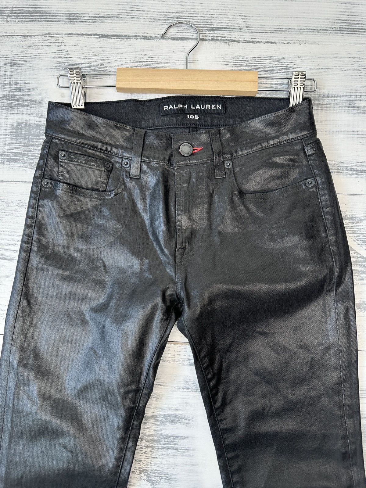 Ralph Lauren RALPH LAUREN Black Label Wax Coated Jeans Pants Women’s 27 Size 27" / US 4 / IT 40 - 3 Thumbnail