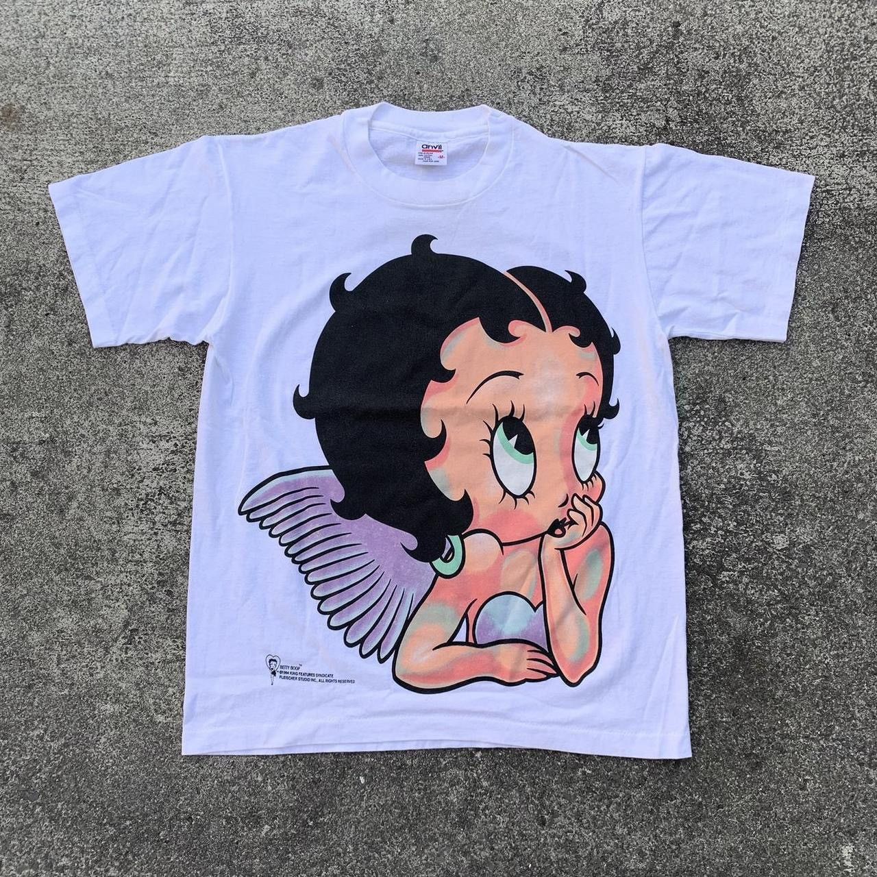Vintage Vintage Betty Boop Angel Tshirt Size US M / EU 48-50 / 2 - 1 Thumbnail