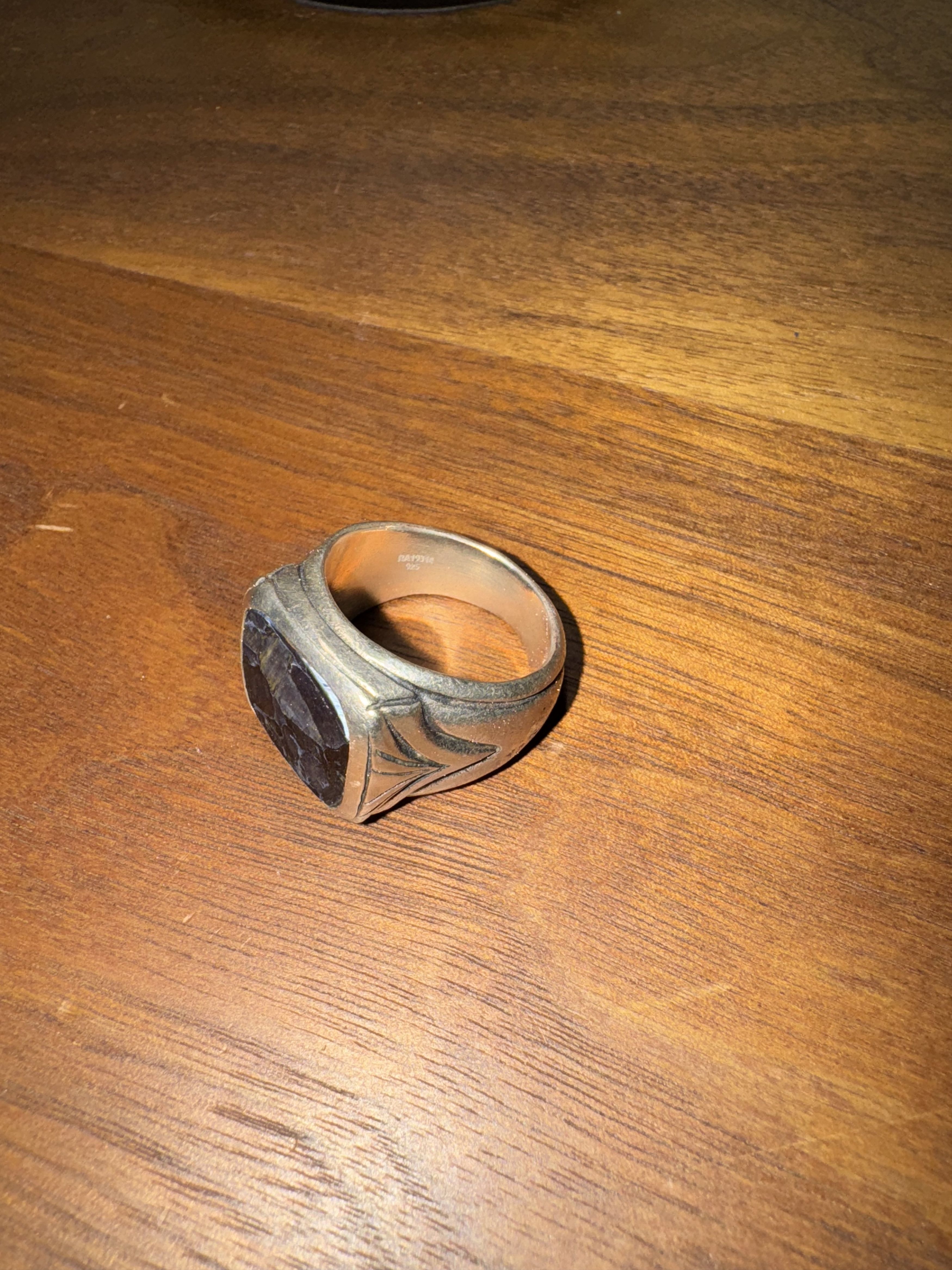 John Varvatos John Varvatos Square Gem Ring Size ONE SIZE - 6 Thumbnail
