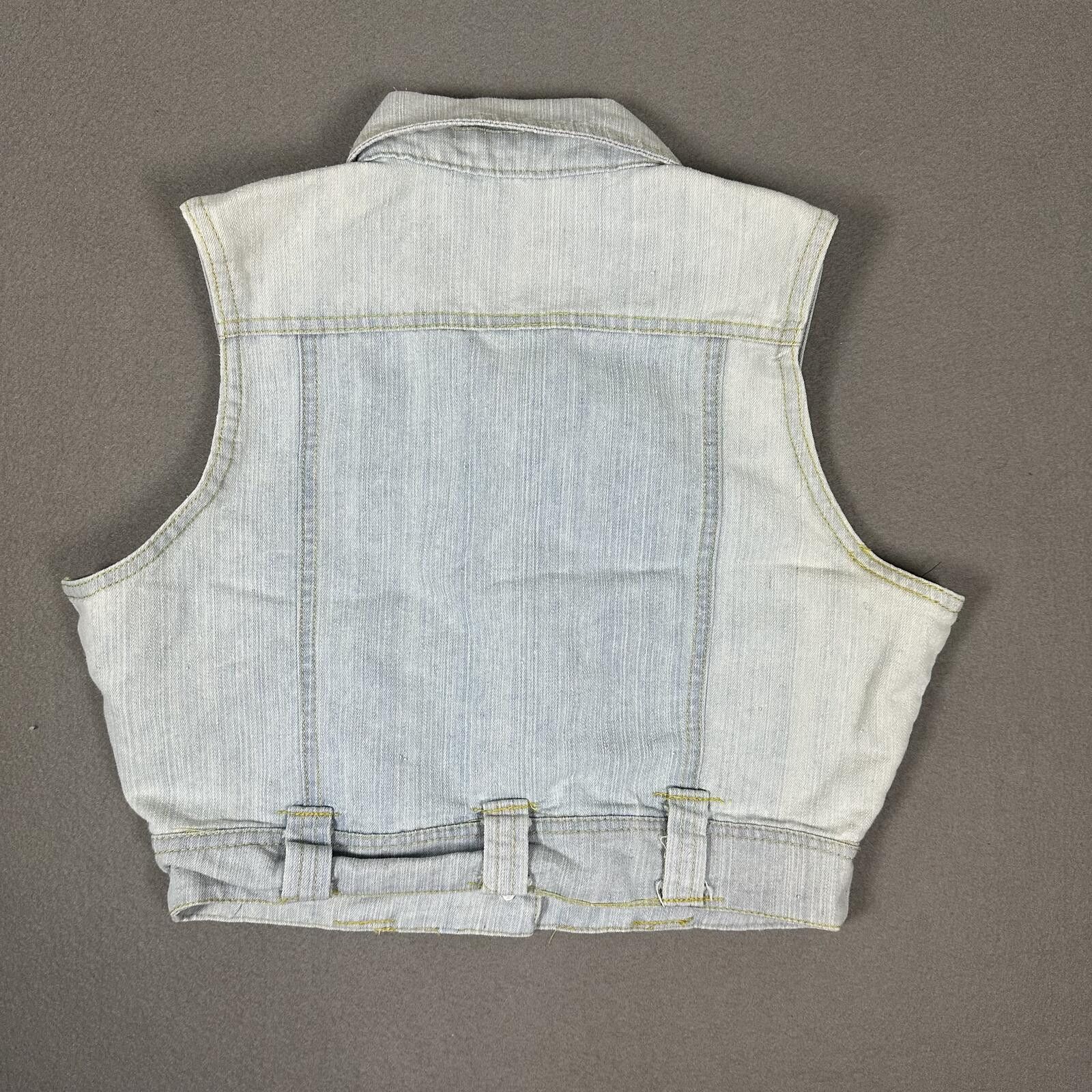 Other Women’s Denim Vest Light Wash Y2K Size L / US 10 / IT 46 - 2 Thumbnail