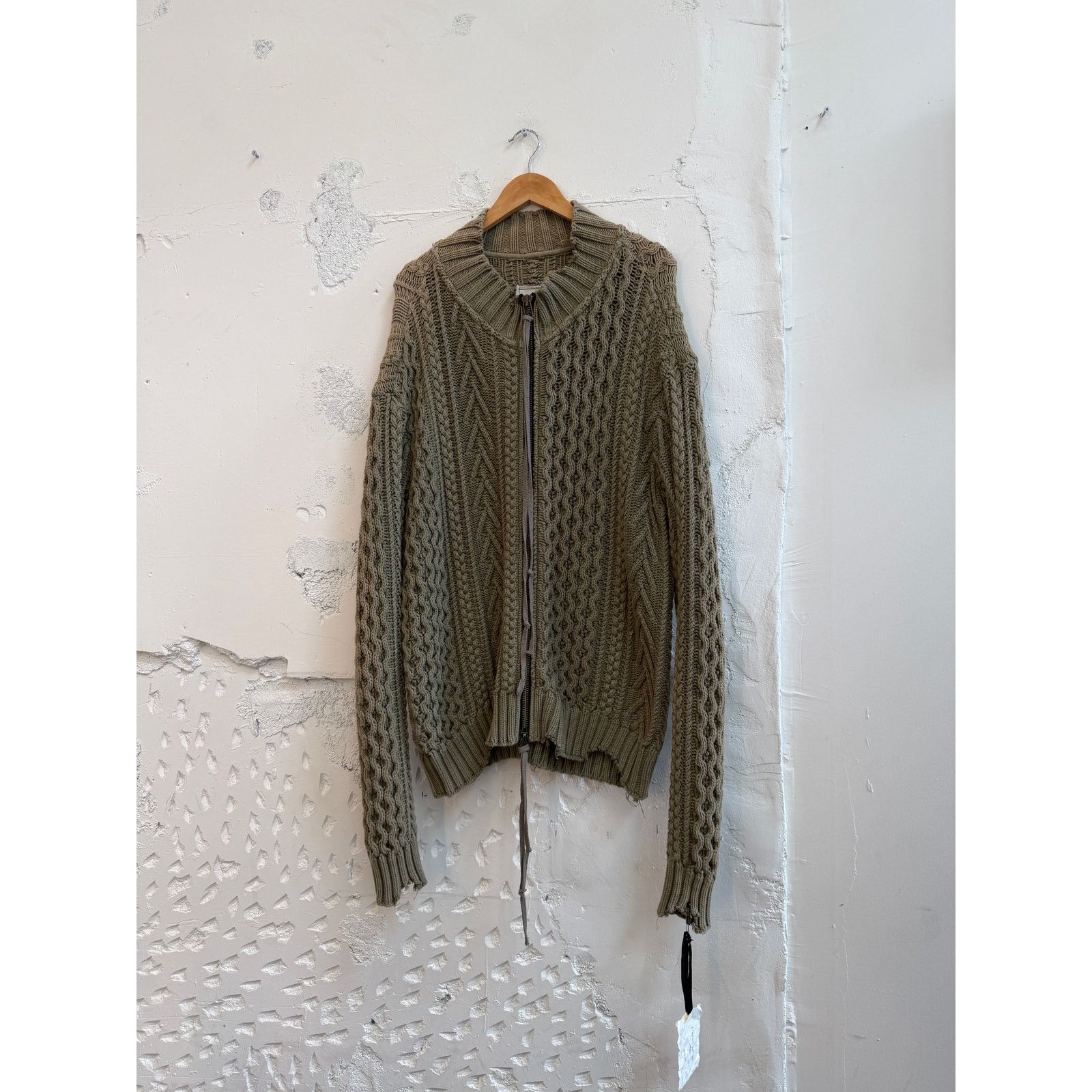 Greg Lauren Greg Lauren SAMPLE Army Fisherman Zip Neck Sweater Size US L / EU 52-54 / 3 - 1 Thumbnail