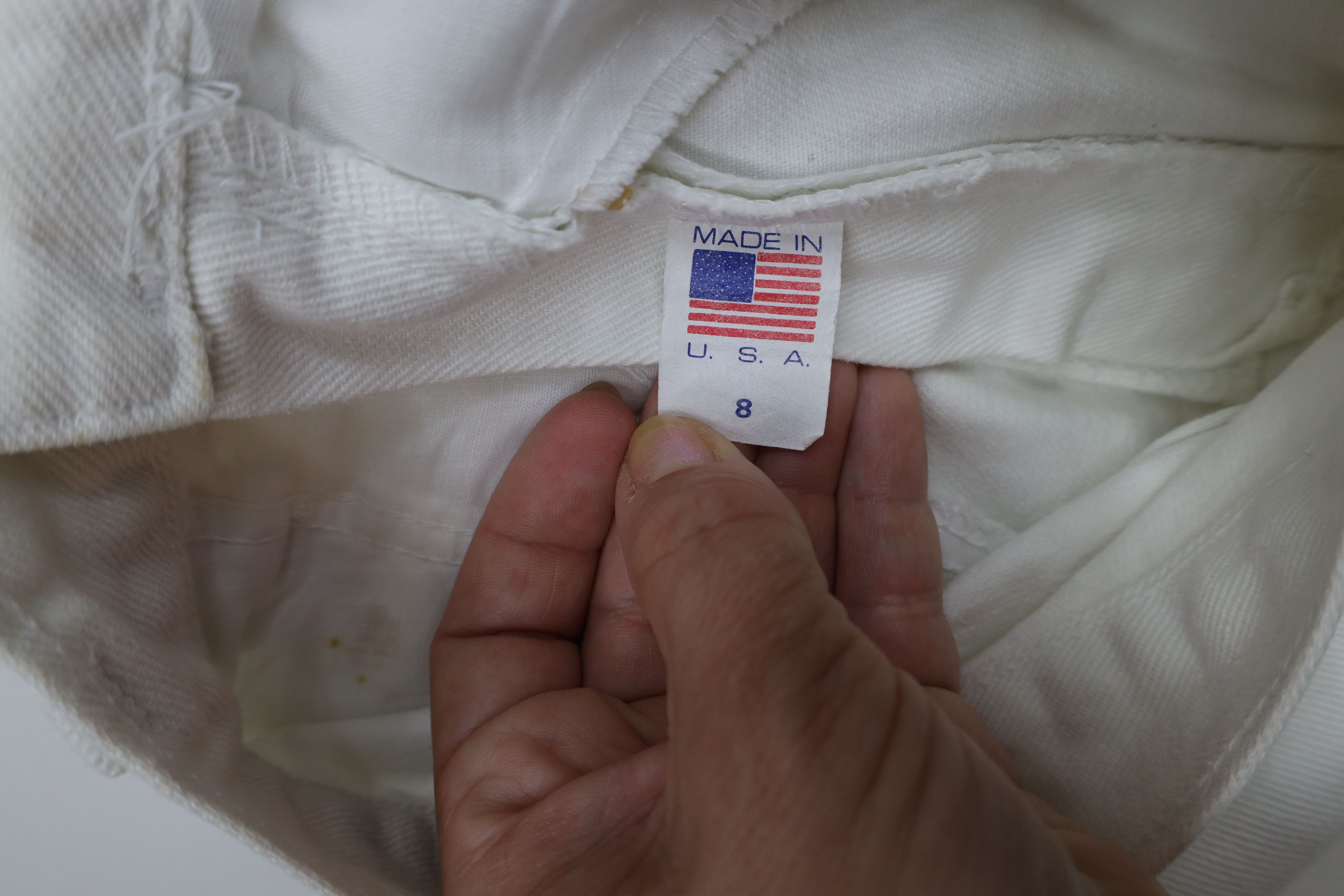 Vintage Vintage 90s Streetwear Relaxed Fit Denim Shorts White USA Size 27" / US 4 / IT 40 - 9 Thumbnail
