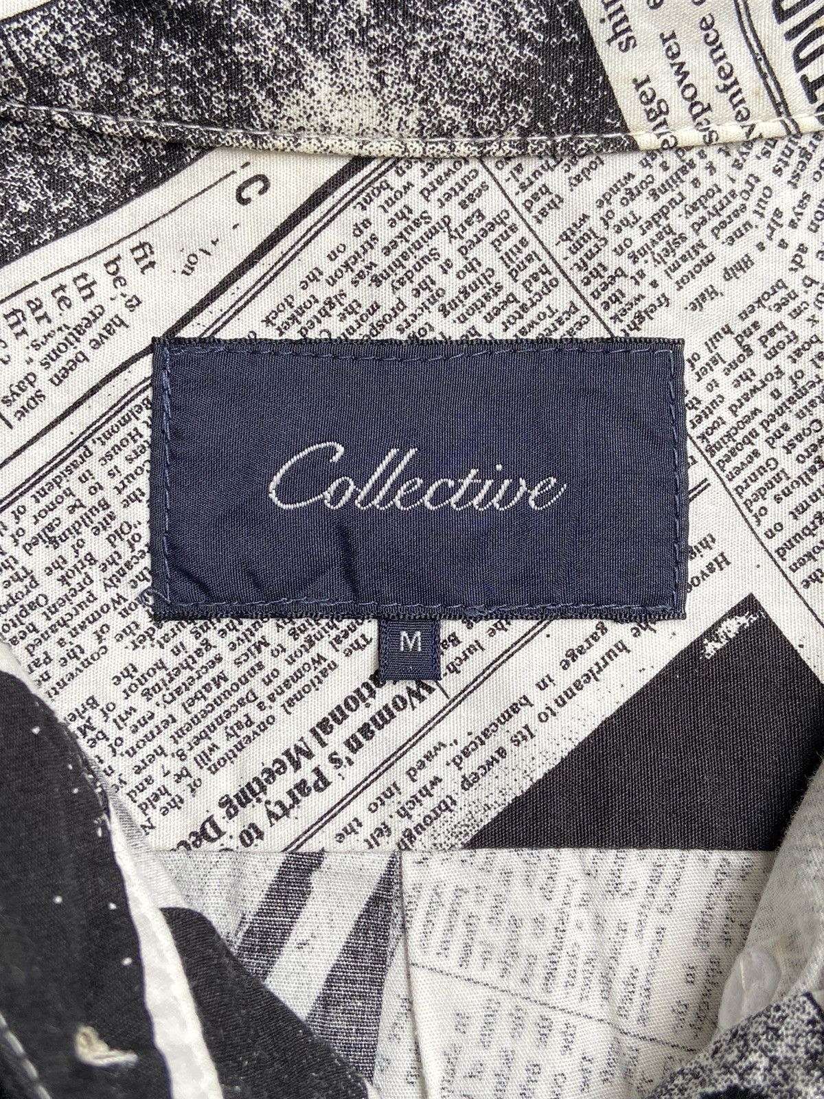 Japanese Brand COLLECTIVE Newspaper Printed Patterned Shirt Size US S / EU 44-46 / 1 - 12 Thumbnail