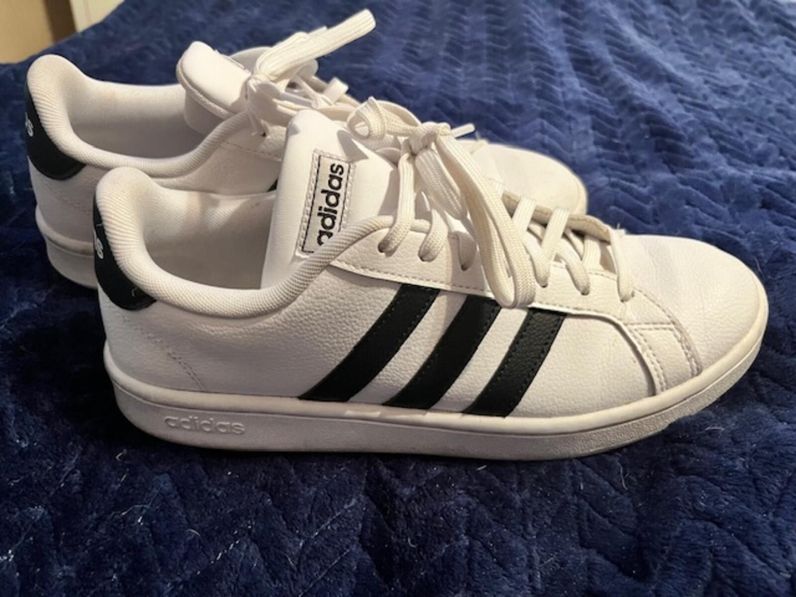 Adidas Adidas Grand Court White and Black Sneakers Size 9 Size US 9 / EU 42 - 8 Thumbnail