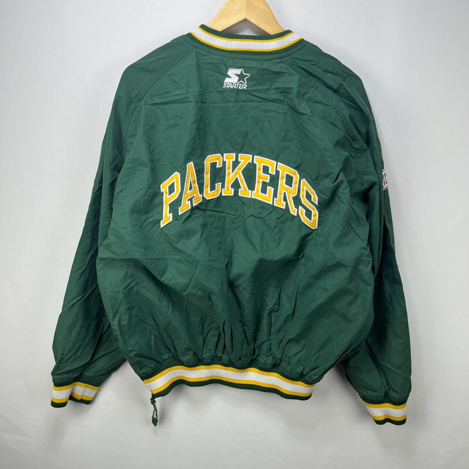 Starter Vintage 90s Green Bay Packers Starter Pullover Jacket XL NFL Size US XL / EU 56 / 4 - 3 Thumbnail