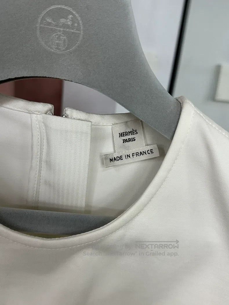 Hermes Hermes White Sleeveless Dress Vest Dress Size XS / US 0-2 / IT 36-38 - 2 Thumbnail