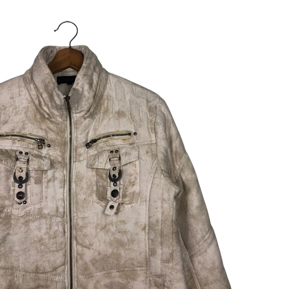 Japanese Brand in the Attic Tie-Dye Moto Jacket Zip Front Utility Pockets Size US L / EU 52-54 / 3 - 7 Thumbnail