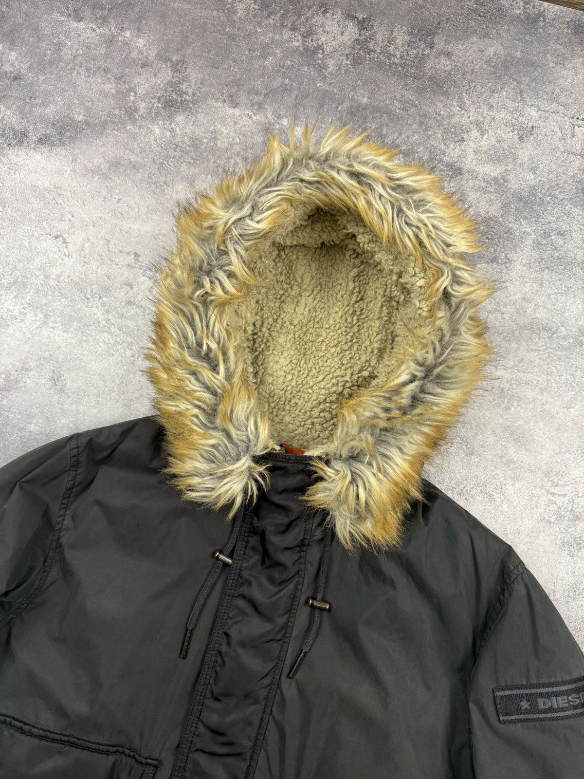 Diesel Diesel Y2K Fur Mohair Puffer Bomber Jacket Size US L / EU 52-54 / 3 - 9 Thumbnail