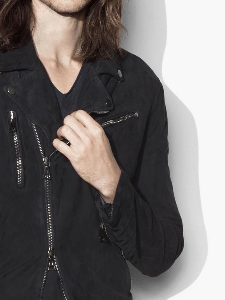John Varvatos Suede Chelsea Biker Jacket Size EU 46 USA 36 Size US S / EU 44-46 / 1 - 2 Thumbnail
